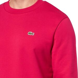 Lacoste Red  V neck Sweatshirt